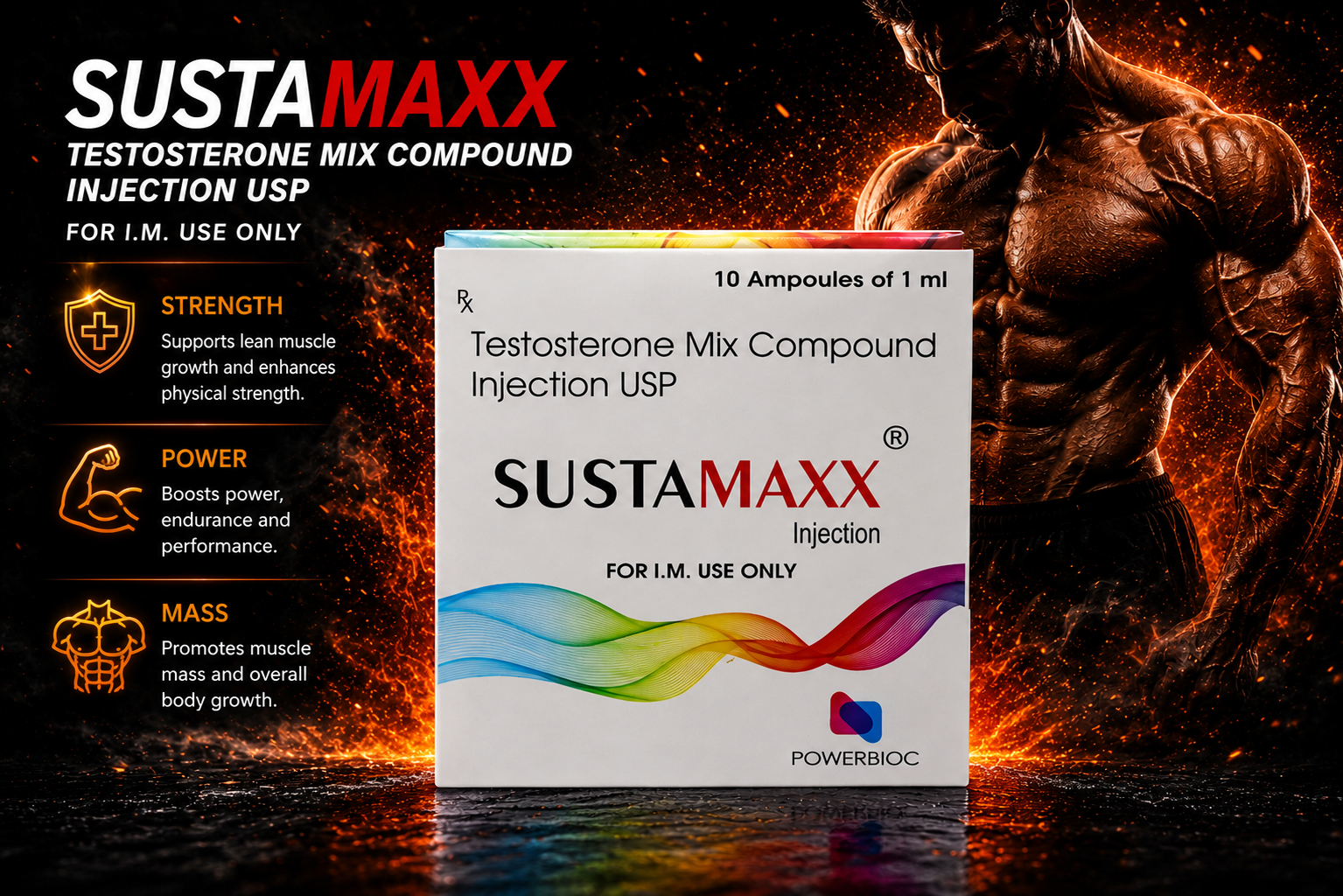 Sustamaxx 250mg/ml | 10 Amp x 1ml