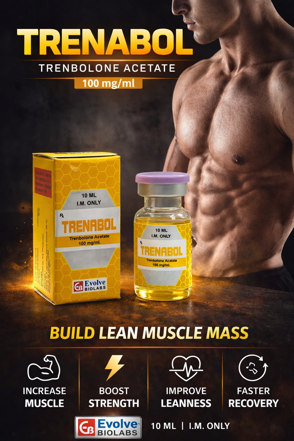 Trenabol 10ml – Trenbolone Export Grade Pharmaceutical Supply | Derma Medicine Exports