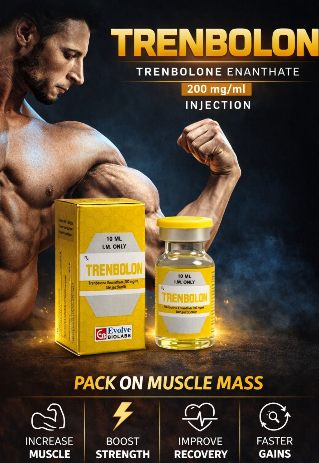 Trenbolon 10ml Injection – Trenbolone Acetate Export Grade | Derma Medicine Exports