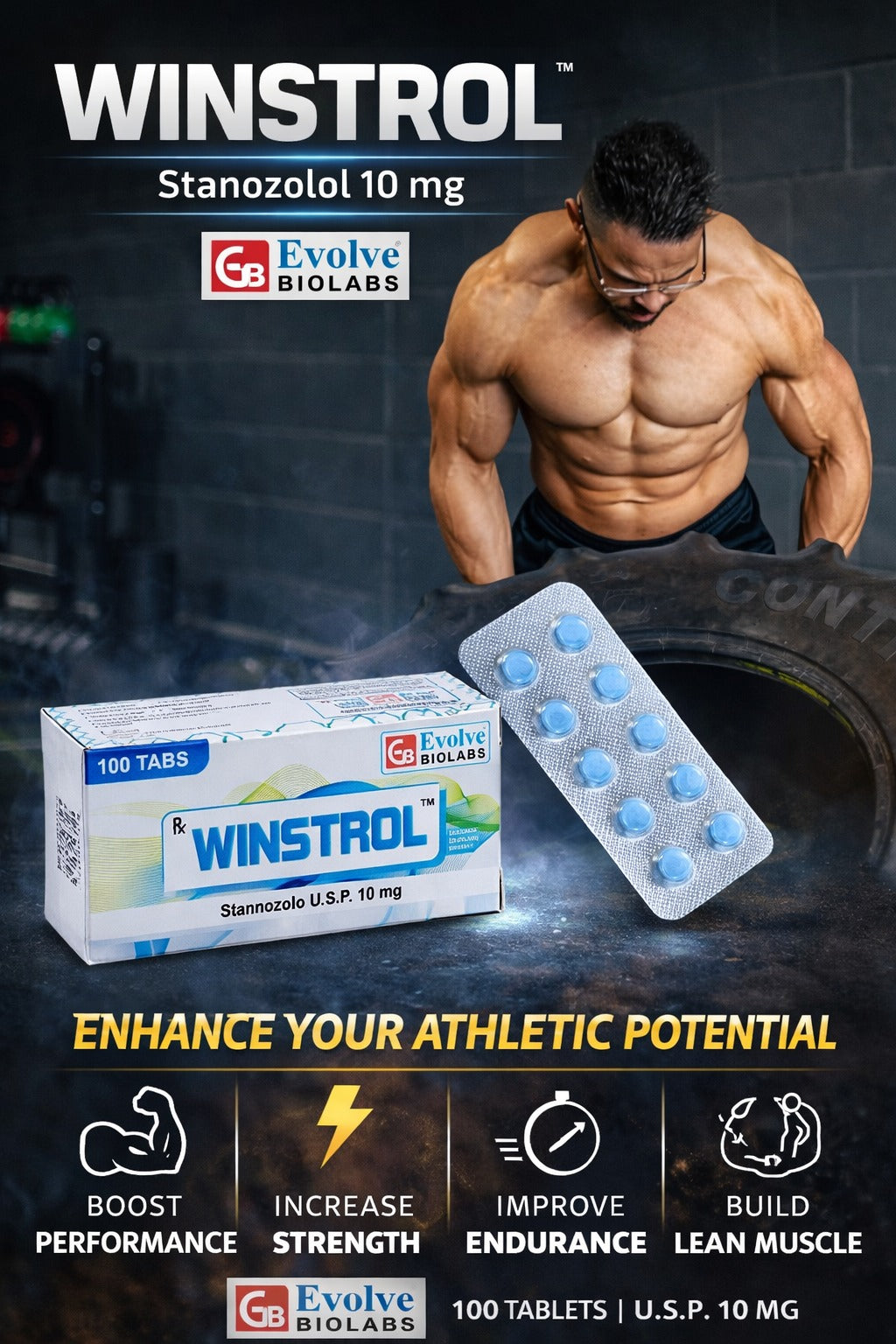 Winstrol 10mg Tablets – Stanozolol Export Grade | Derma Medicine Exports