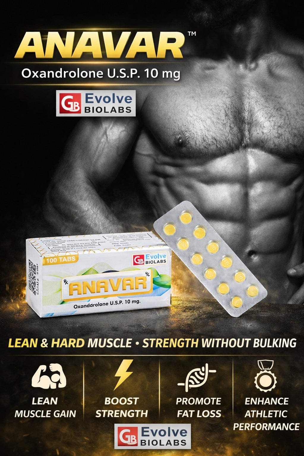 Anavar 10mg Tablets – Oxandrolone Pharmaceutical Grade Export | Derma Medicine Exports