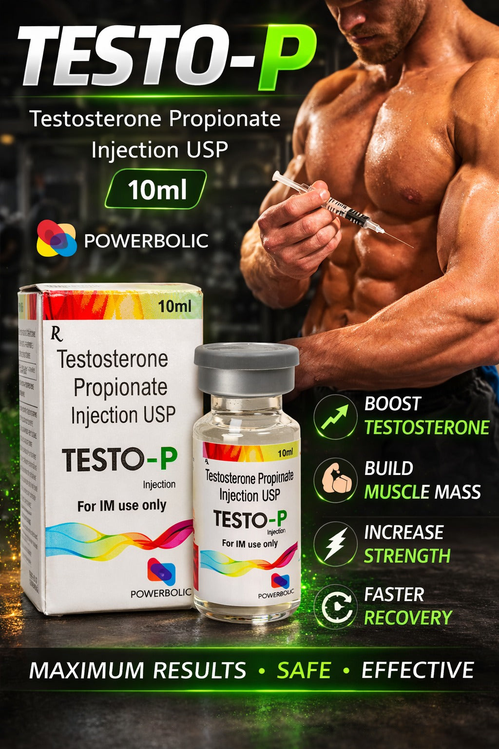Testo-P 10ml Injection – Testosterone Propionate Export Grade | Derma Medicine Exports