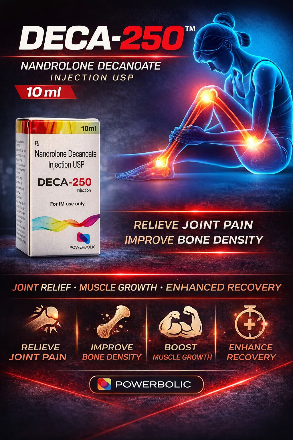 Deca-250 10ml Injection – Nandrolone Decanoate 250mg Export Grade | Derma Medicine Exports