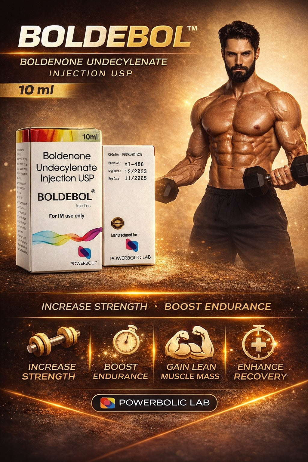 Boldebol Injection 10ml – Boldenone Undecylenate Export Grade | Derma Medicine Exports